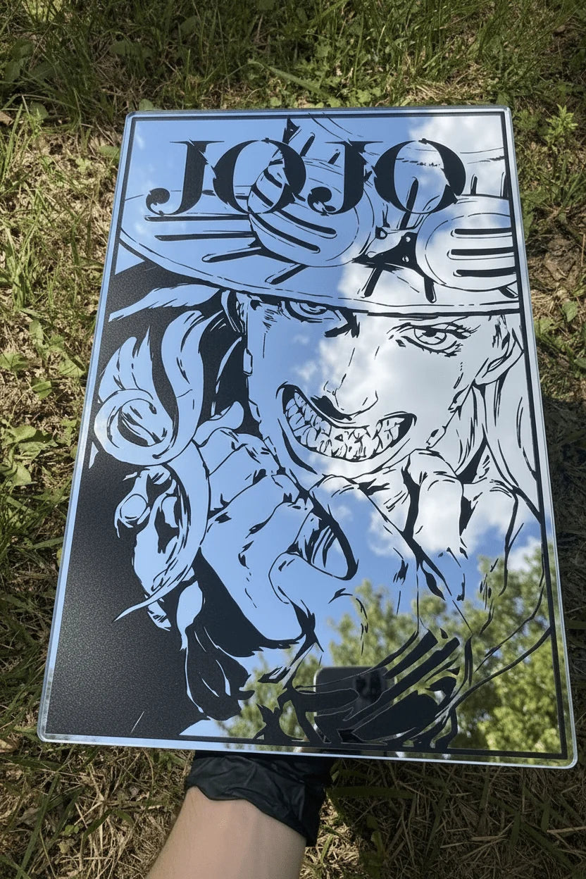 Gyro Zeppeli Steel Ball Run Wall Mirror | JoJo's Bizarre Adventure Decor LiquidMirror
