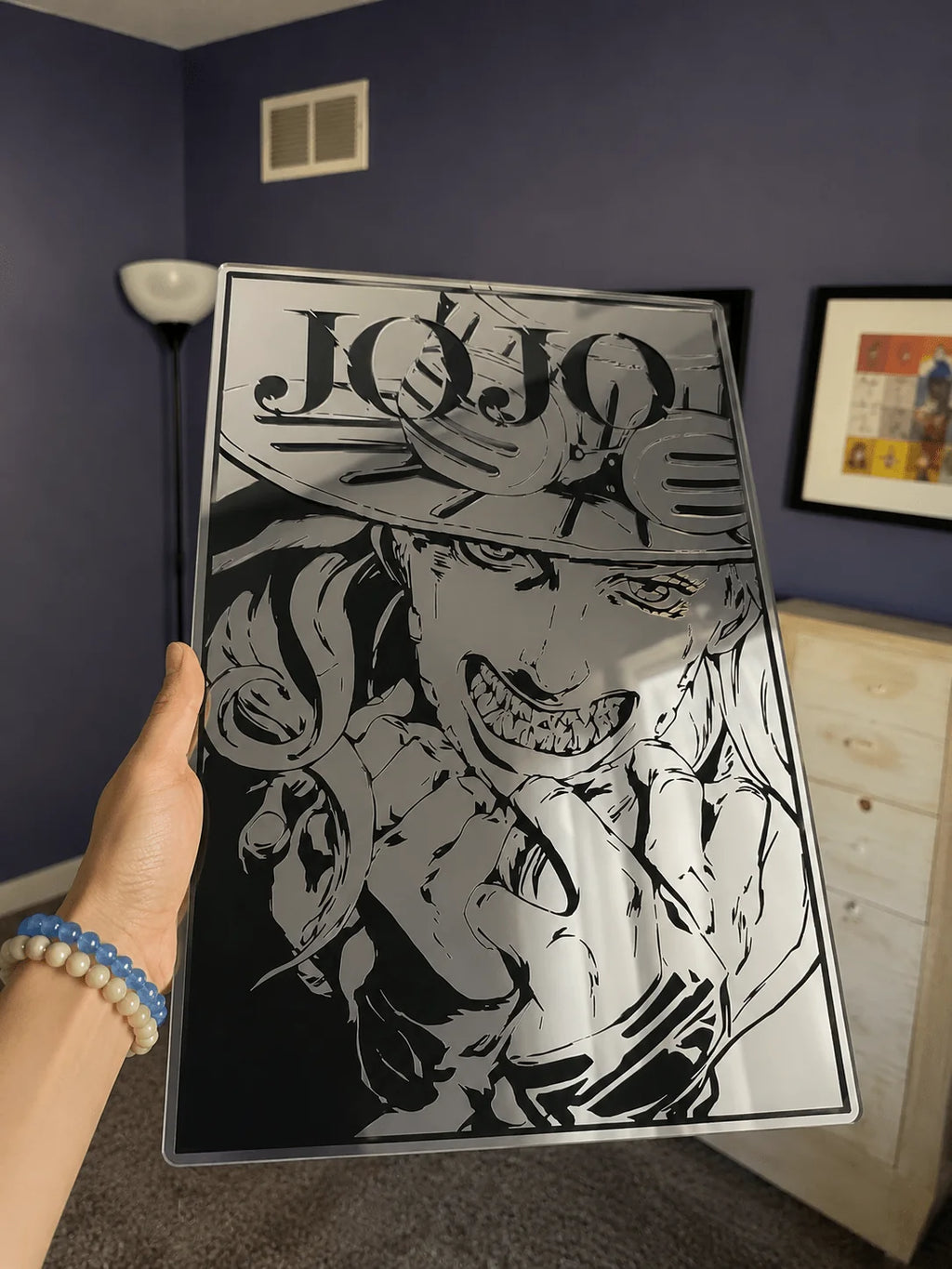 Gyro Zeppeli Steel Ball Run Wall Mirror | JoJo's Bizarre Adventure Decor LiquidMirror