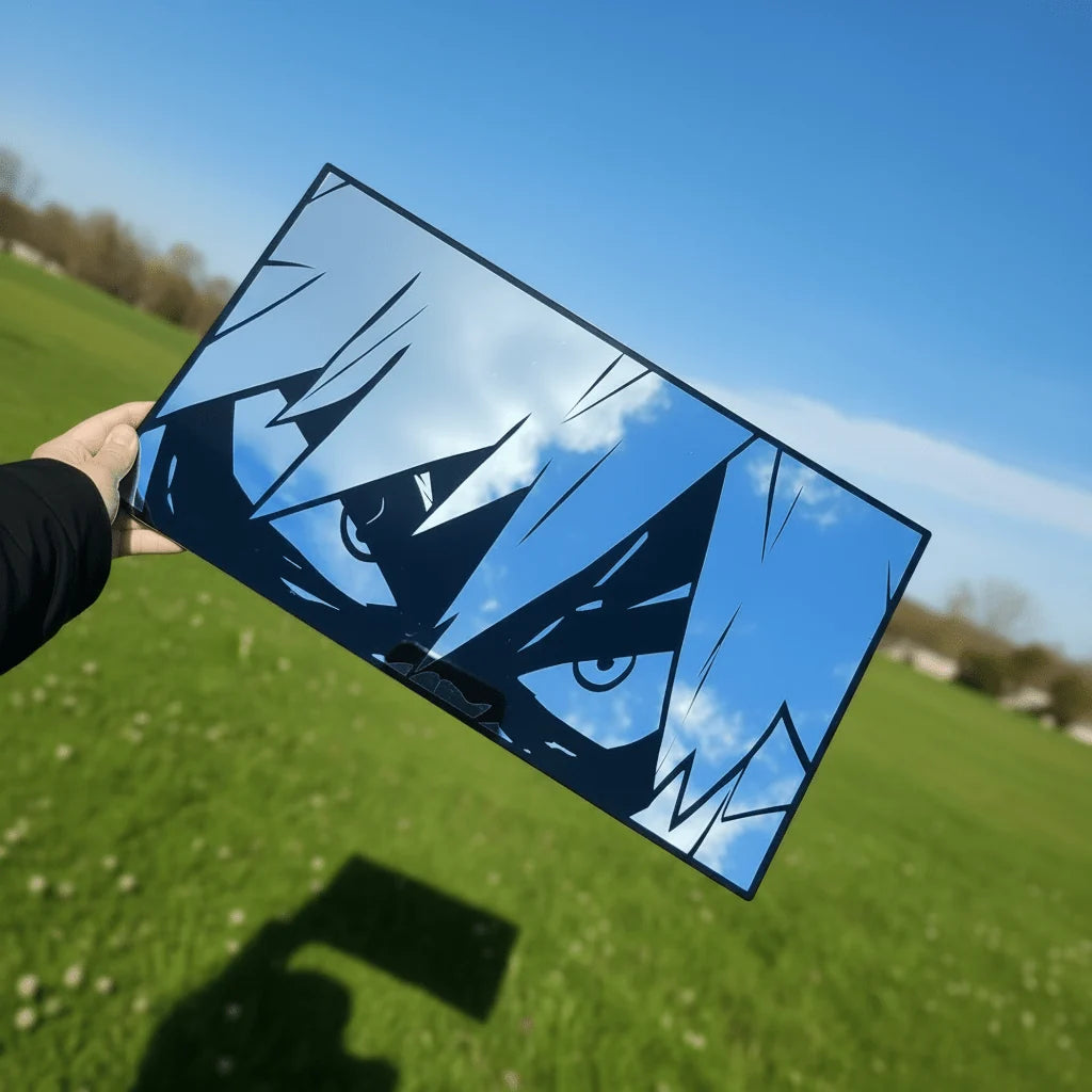 Katsuki Bakugo Piercing Gaze Rectangular Wall Mirror | My Hero Academia Anime Decor LiquidMirror