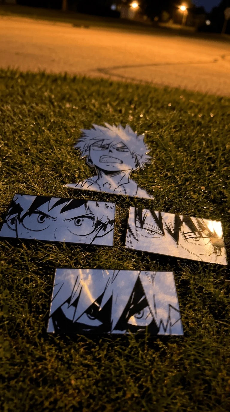 Katsuki Bakugo Piercing Gaze Rectangular Wall Mirror | My Hero Academia Anime Decor LiquidMirror