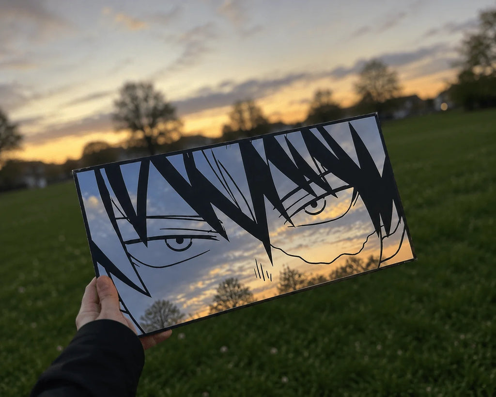 Shoto Todoroki Piercing Gaze Rectangular Wall Mirror | My Hero Academia Anime Decor LiquidMirror