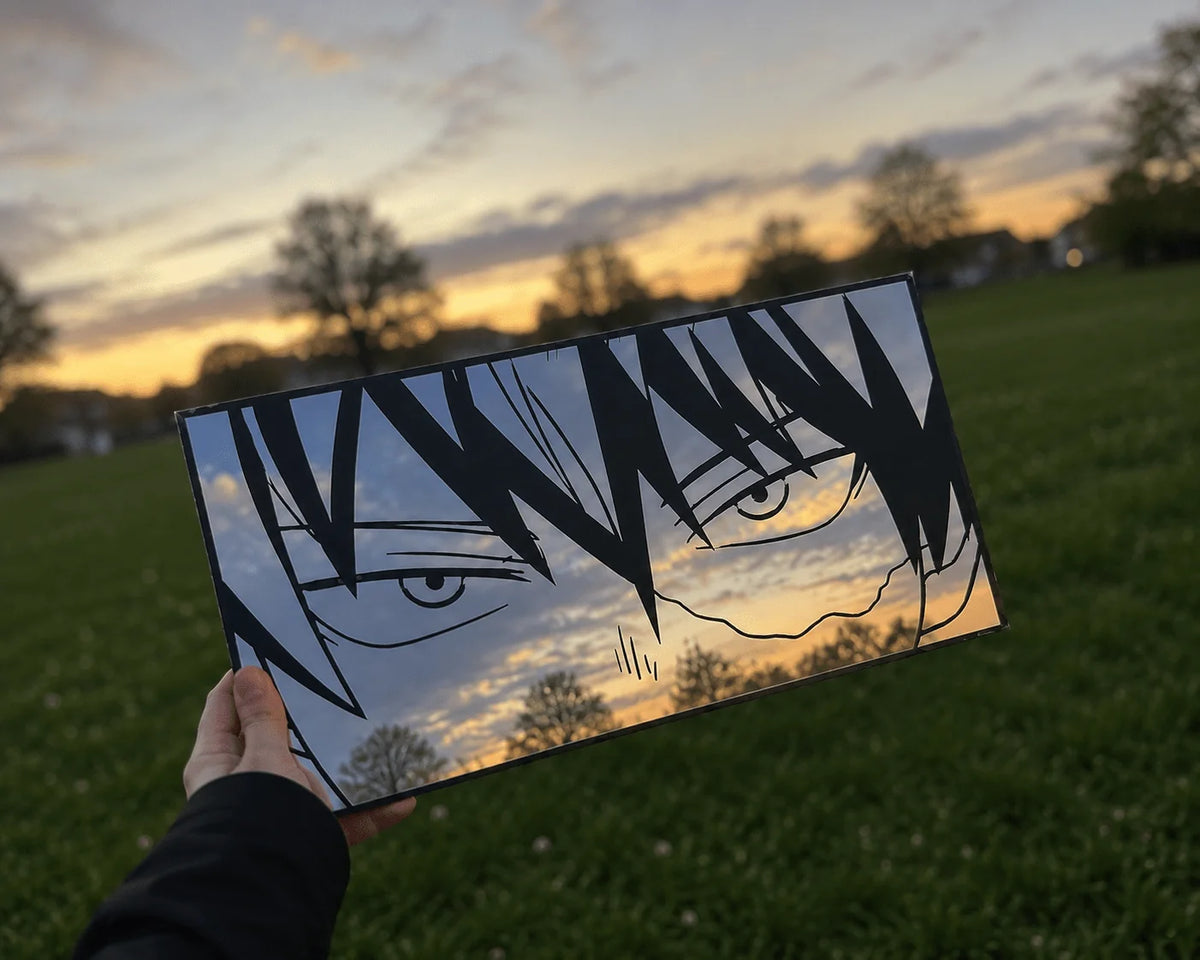 Shoto Todoroki Piercing Gaze Rectangular Wall Mirror | My Hero Academia Anime Decor LiquidMirror
