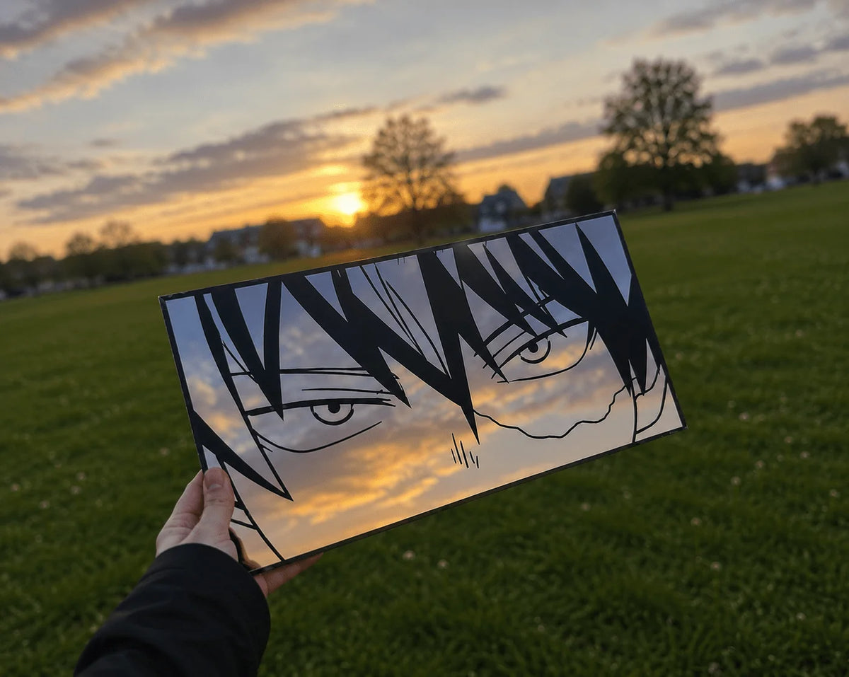 Shoto Todoroki Piercing Gaze Rectangular Wall Mirror | My Hero Academia Anime Decor LiquidMirror