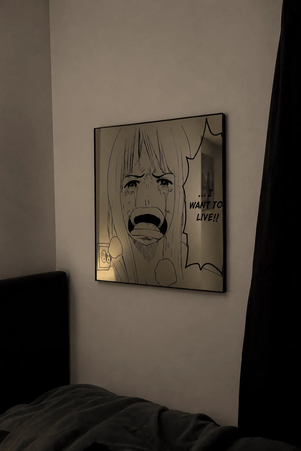 Nico Robin "I Want to Live!" Wall Mirror | One Piece Anime Decor LiquidMirror
