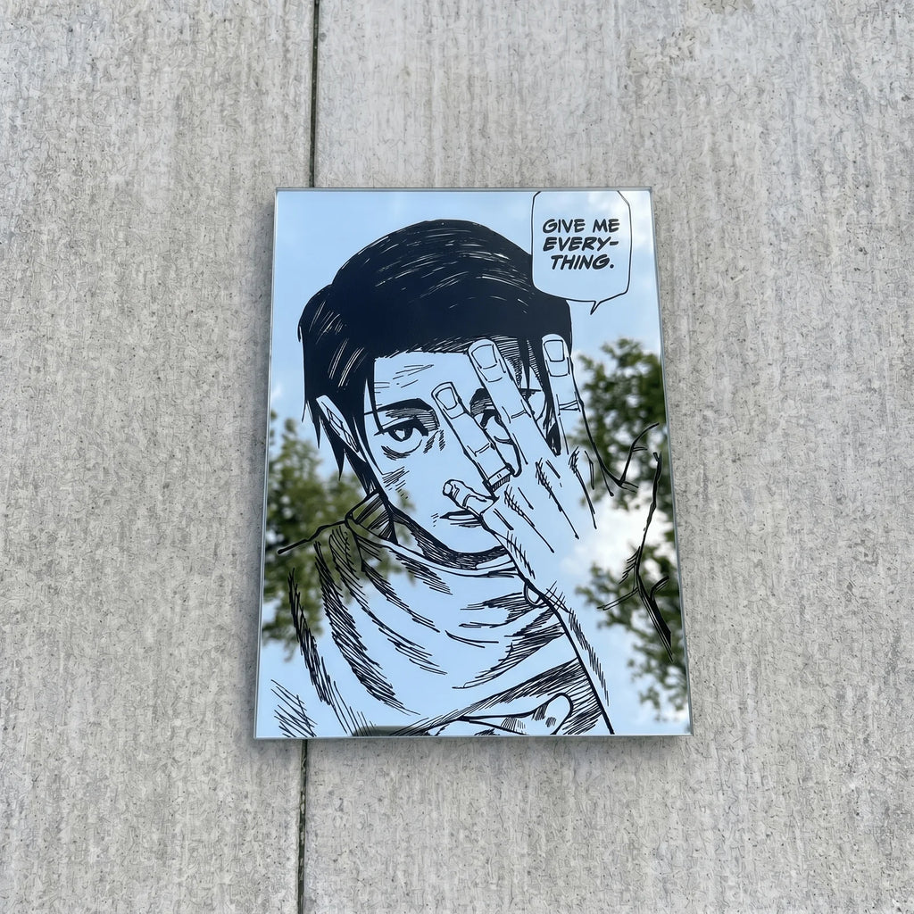 Yuta Okkotsu "Give Me Everything" Wall Mirror | Jujutsu Kaisen Decor LiquidMirror