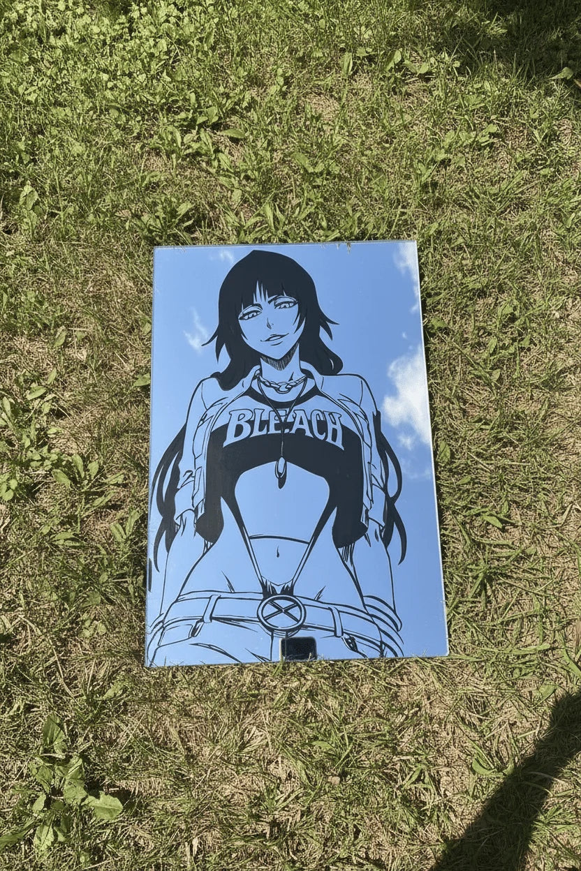 Soi Fon Streetwear Rectangular Wall Mirror | Bleach Anime Decor LiquidMirror