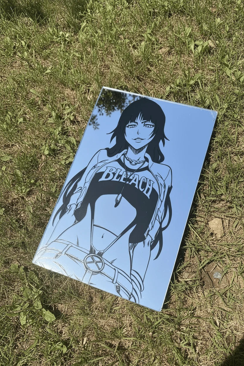 Soi Fon Streetwear Rectangular Wall Mirror | Bleach Anime Decor LiquidMirror