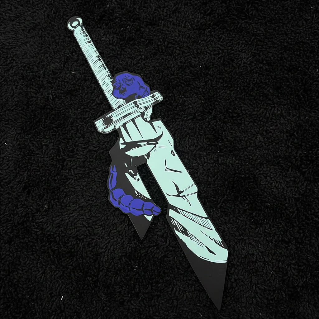 Toji Fushiguro Inverted Spear Shaped Wall Mirror | Jujutsu Kaisen Decor LiquidMirror