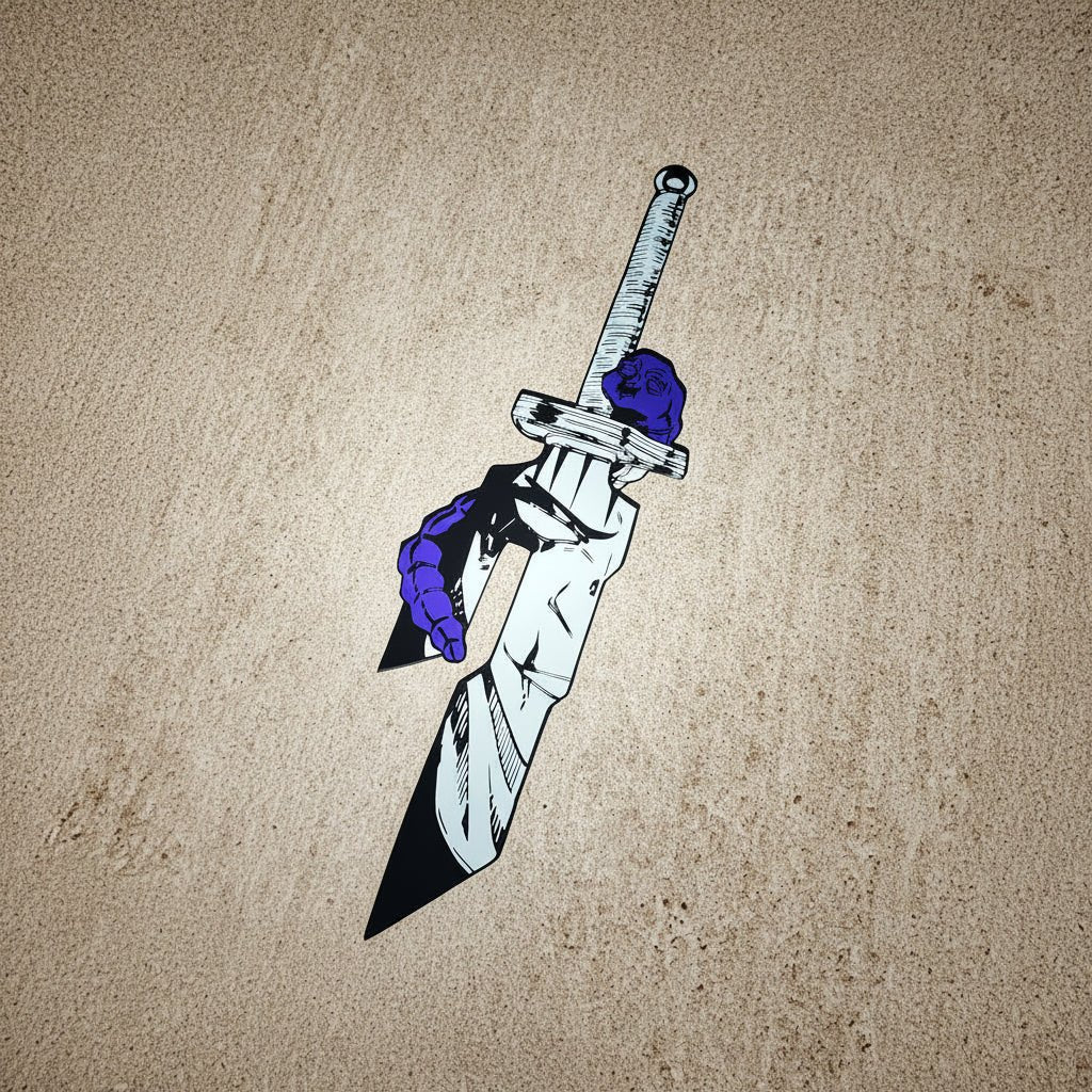 Toji Fushiguro Inverted Spear Shaped Wall Mirror | Jujutsu Kaisen Decor LiquidMirror
